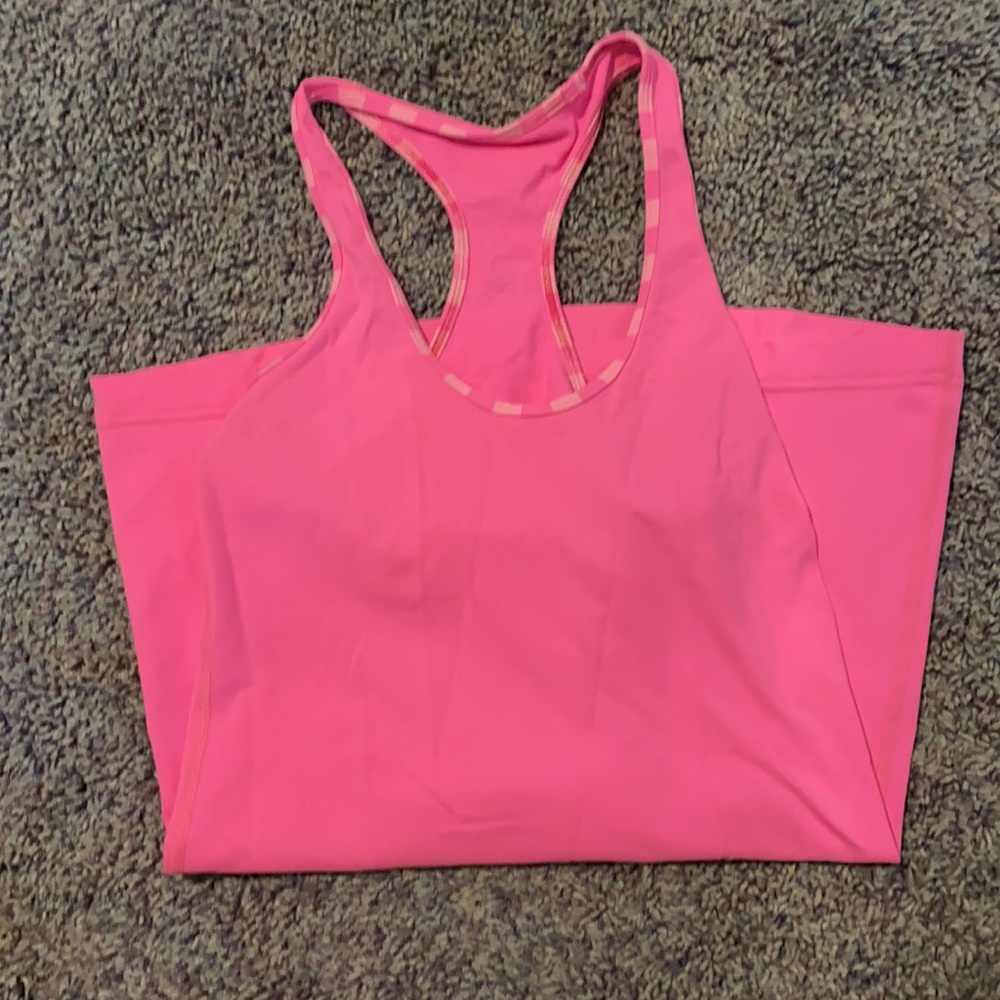 Hot pink lululemon tank top